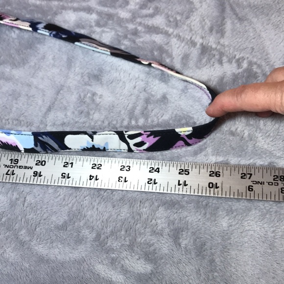 VERA BRADLEY crossbody bag floral purple blue - Picture 8 of 12